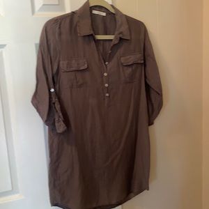 7 for all mankind cotton/silk Gray Tunic